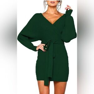 Long sleeve sweater dress